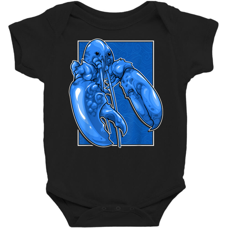 Funny Jumpscare Lobster Meme Blue Crustacean T Shi Baby Bodysuit | Artistshot