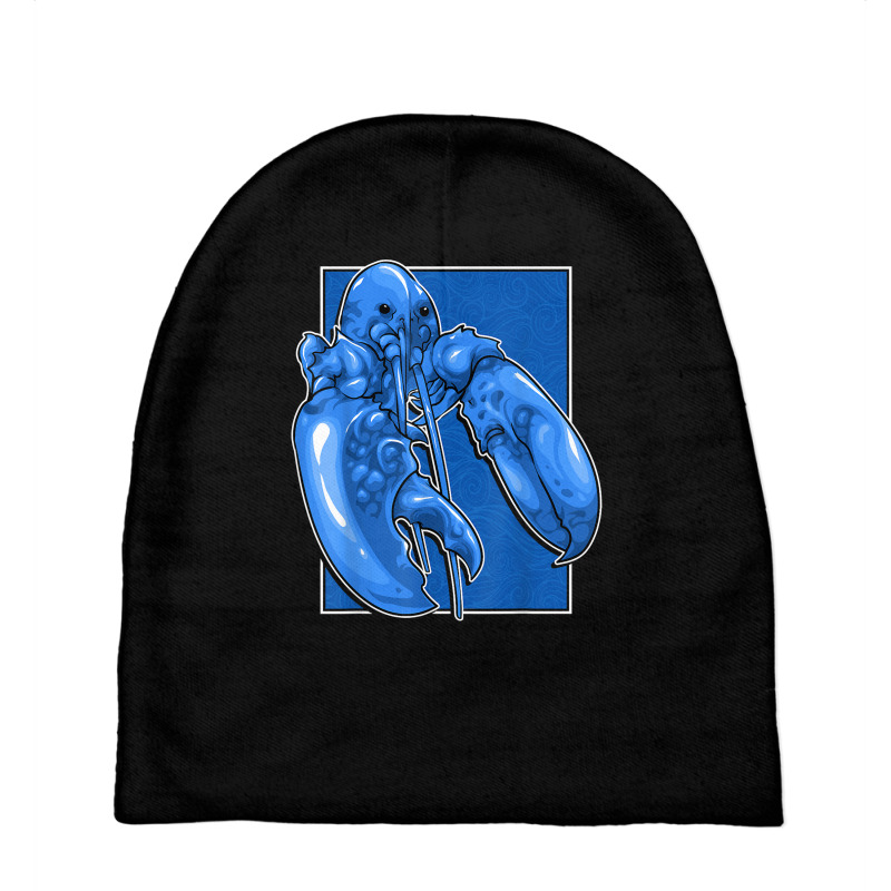 Funny Jumpscare Lobster Meme Blue Crustacean T Shi Baby Beanies | Artistshot