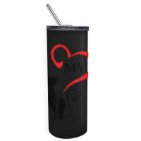 I Love My Cat Not You Skinny Tumbler | Artistshot