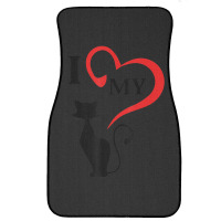 I Love My Cat Not You Front Car Mat | Artistshot