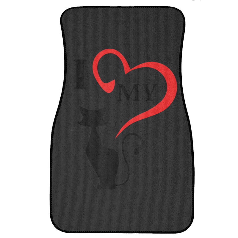 I Love My Cat Not You Front Car Mat | Artistshot