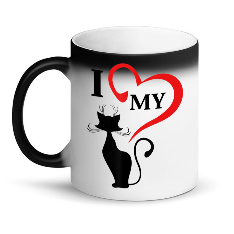 I Love My Cat Not You Magic Mug | Artistshot