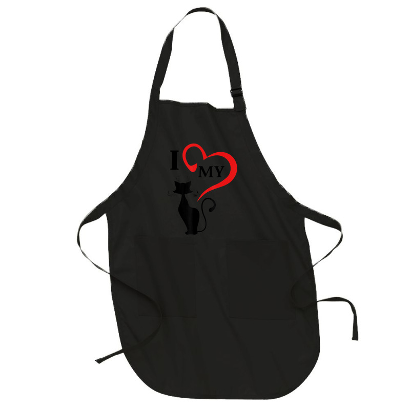 I Love My Cat Not You Full-length Apron | Artistshot