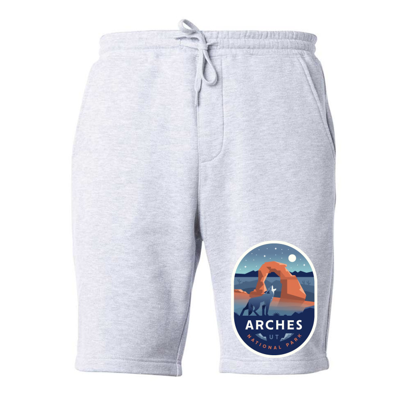 Arches National Park Fleece Short by endertellizas | Artistshot