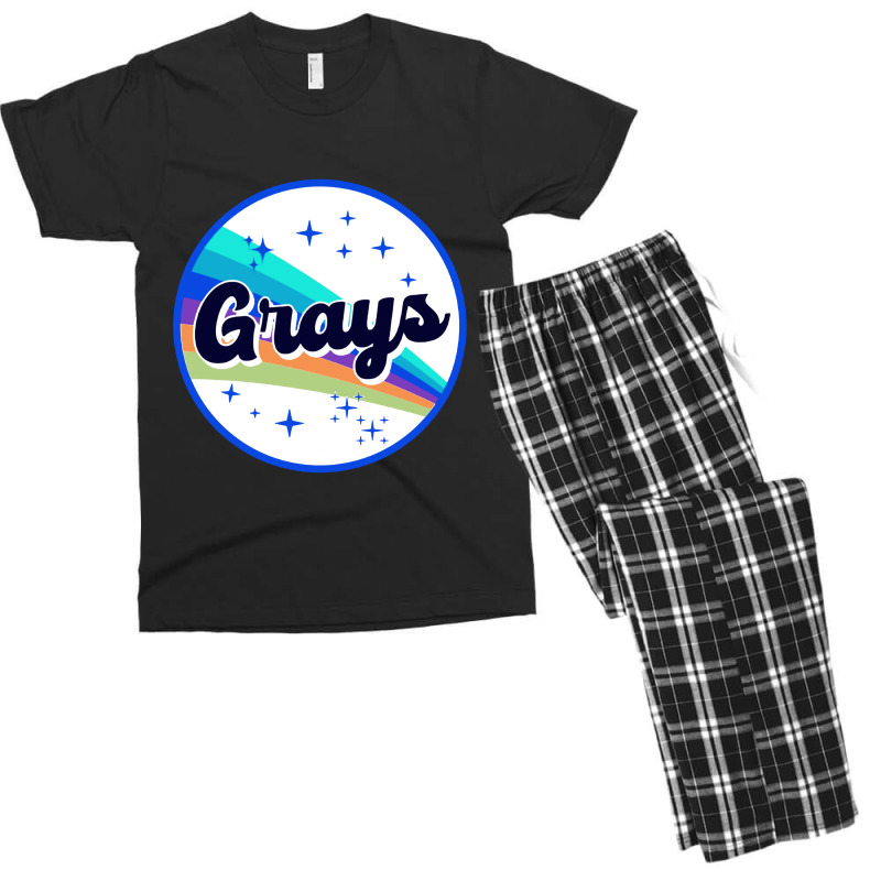 Grays Rainbow In Space Vintage Men's T-shirt Pajama Set | Artistshot