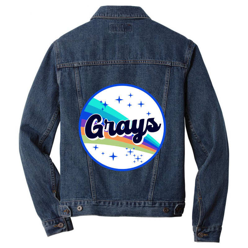 Grays Rainbow In Space Vintage Men Denim Jacket | Artistshot