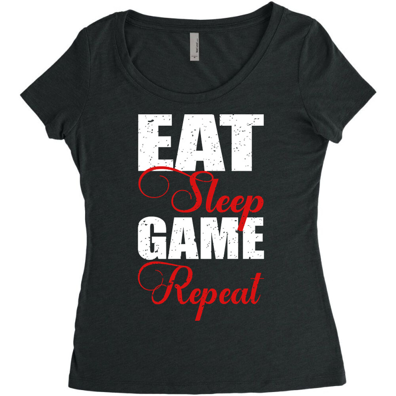 Limited Edition Eat, Sleep, Game And Repeat-cwobu Women's Triblend Scoop T-shirt by buithilai657 | Artistshot