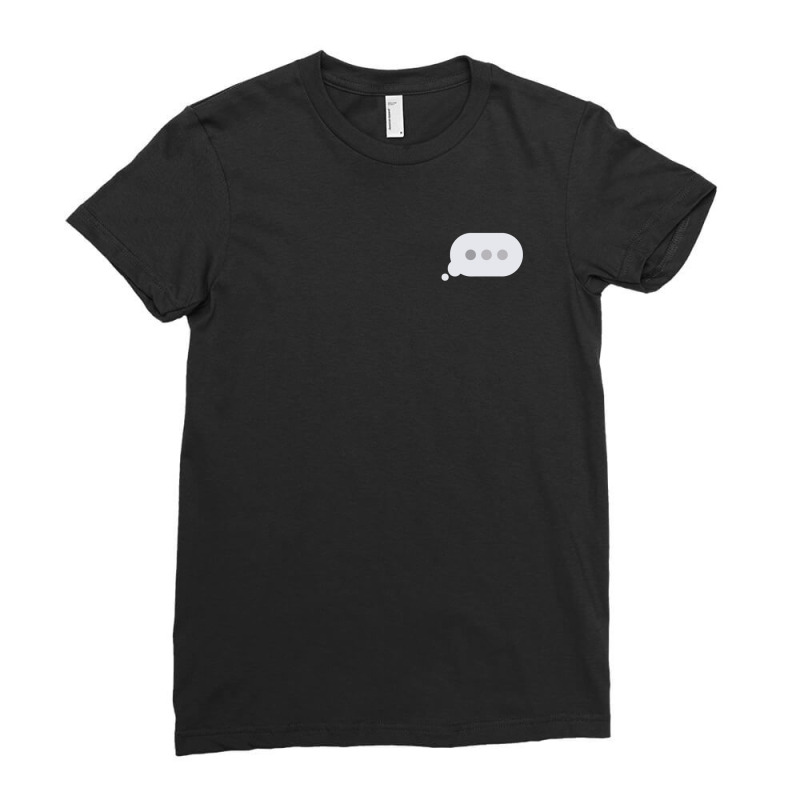 Minimal Typing Bubble Pocket Tee Ladies Fitted T-Shirt by tshiart | Artistshot