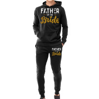 Father Of The Bride Cute Golden Glitter Imitation Text Funny Bridal Gi Hoodie & Jogger Set | Artistshot