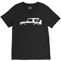 Car Silhouette   Sj410 Convertible 4x4 (2nd Gen) V-neck Tee | Artistshot