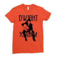 Dwight   Black Stencil Ladies Fitted T-shirt | Artistshot