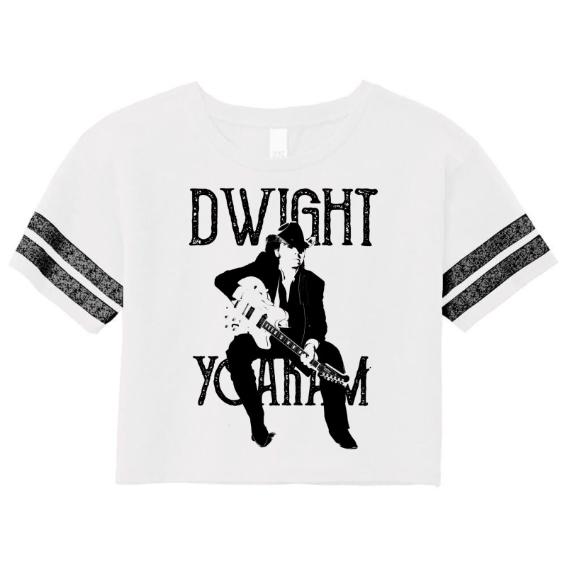 Dwight   Black Stencil Scorecard Crop Tee by firpohudakd | Artistshot