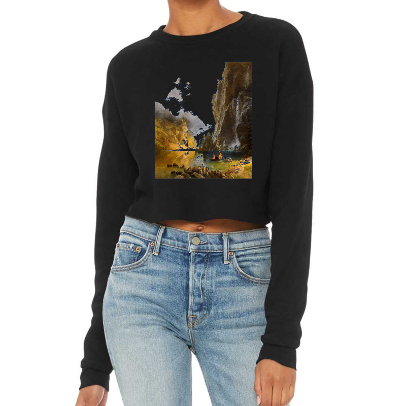 Famous Paintings Cropped Sweater by adarandella | Artistshot