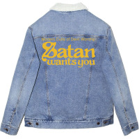 Satan Wants You Unisex Sherpa-lined Denim Jacket | Artistshot