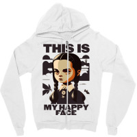 This Is My Happy Face   Wednesday 2 Zipper Hoodie | Artistshot