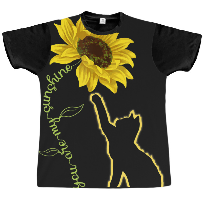 Cute Cat Sunshine Plants Graphic T-shirt | Artistshot