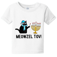 Meowzel Tov Chanukah Jewish Cat Owner Ugly Hanukka Baby Tee | Artistshot