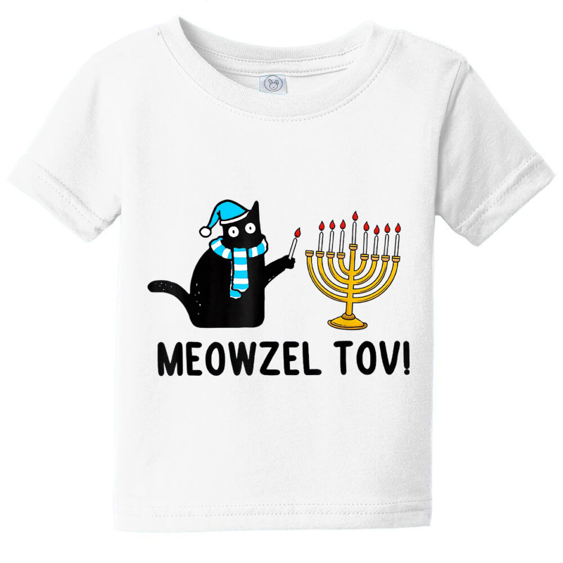 Meowzel Tov Chanukah Jewish Cat Owner Ugly Hanukka Baby Tee | Artistshot