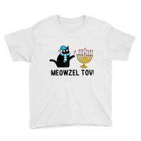 Meowzel Tov Chanukah Jewish Cat Owner Ugly Hanukka Youth Tee | Artistshot