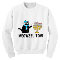 Meowzel Tov Chanukah Jewish Cat Owner Ugly Hanukka Youth Sweatshirt | Artistshot