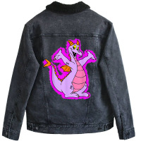 Figment Imagination Classic, Classic Trending Men Unisex Sherpa-lined Denim Jacket | Artistshot