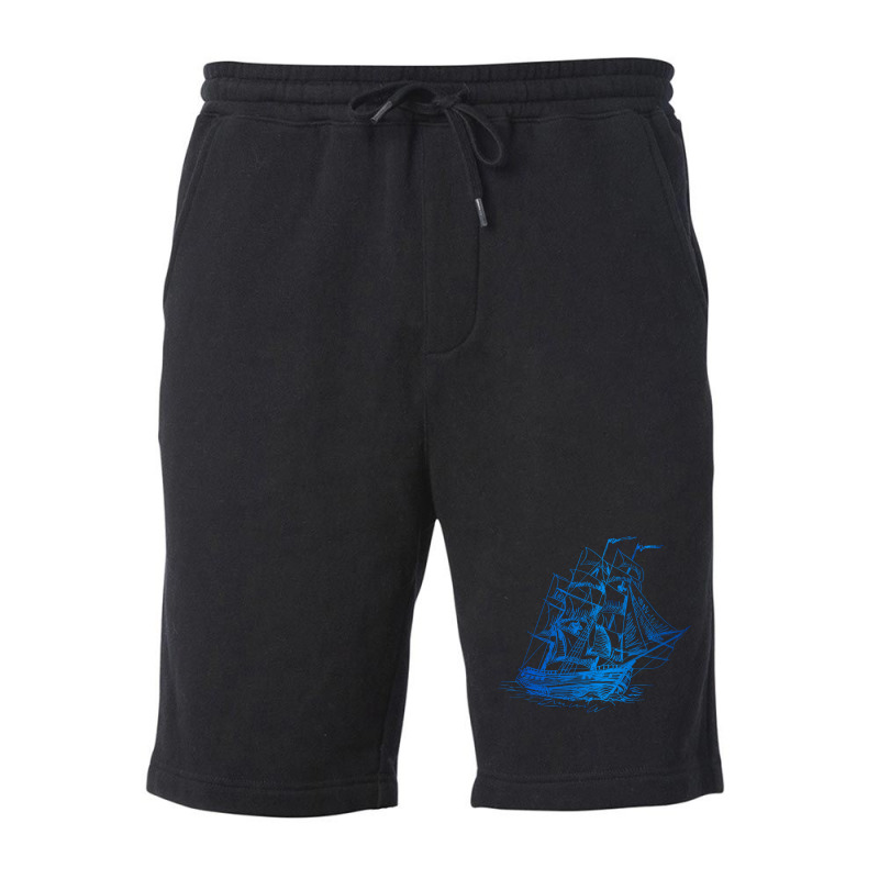 Sailing Ship Fleece Short | Artistshot