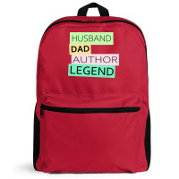 Author Funny Husband Dad Legend Cute Fathers Day D Backpack | Artistshot