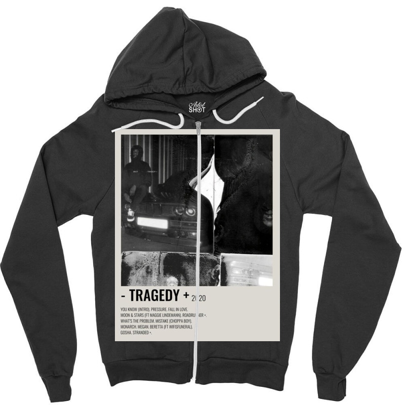 Tragedy Album Cover Zipper Hoodie | Artistshot