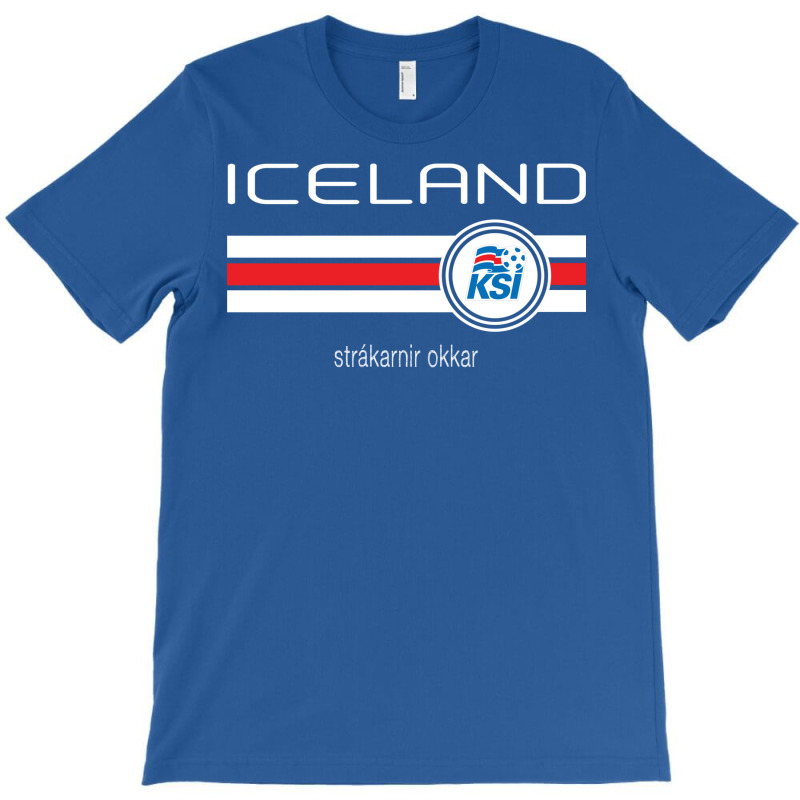 Football   Iceland (home Blue) T-Shirt by dugreprudens | Artistshot