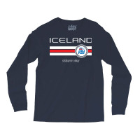 Football   Iceland (home Blue) Long Sleeve Shirts | Artistshot