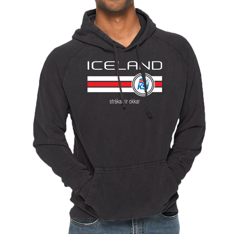 Football   Iceland (home Blue) Vintage Hoodie by dugreprudens | Artistshot