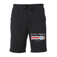 Football   Iceland (home Blue) Fleece Short | Artistshot