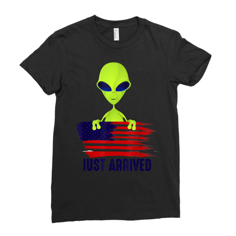 Alien Just Arrived   Alien Shirt Gift For Alien Lo Ladies Fitted T-Shirt by genousuv | Artistshot