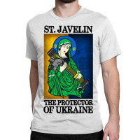 Saint Javelin Protector Of Support Classic T-shirt | Artistshot