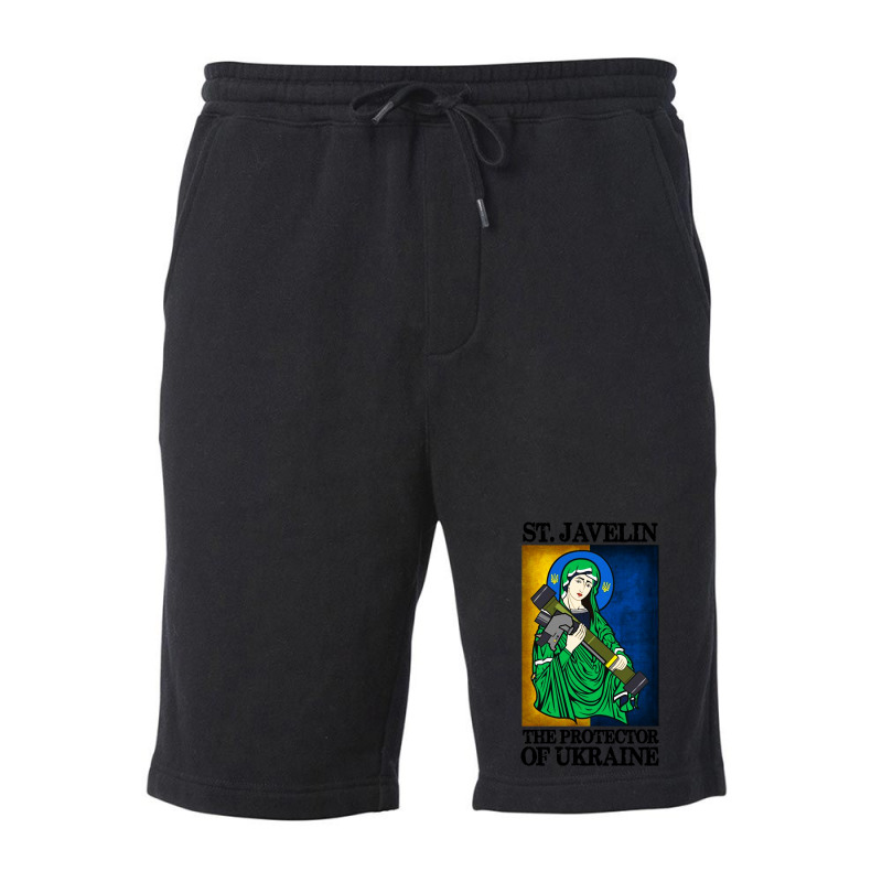 Saint Javelin Protector Of Support Fleece Short | Artistshot