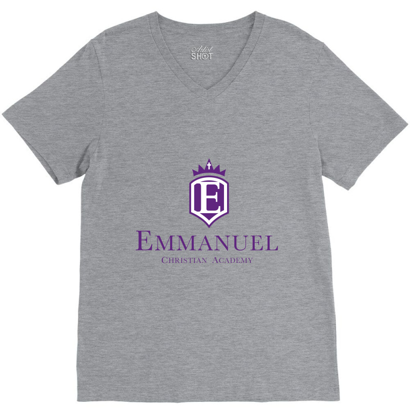 Emmanuel Christian Academy V-Neck Tee by QianzyLulu | Artistshot