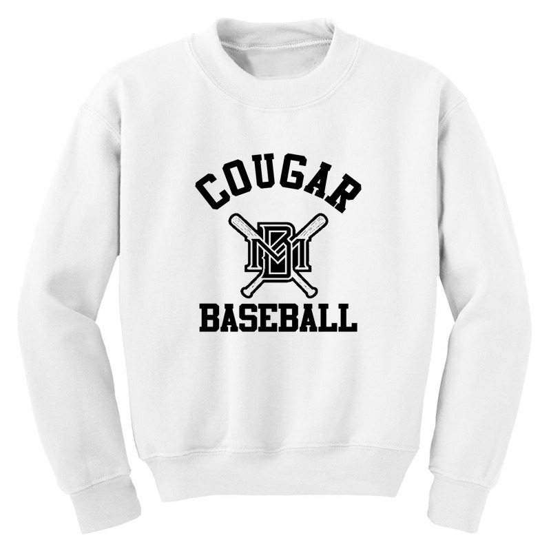 Cougar Baseball Youth Sweatshirt by Kelly W Flores | Artistshot