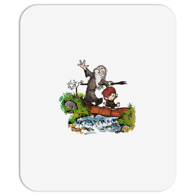 Lord Of The Rings Meets Calvin And Hobbes Mousepad Designed By Pipikin