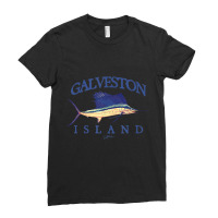 Jcombs Galveston Island, Tx, Vintage Sailfish T Sh Ladies Fitted T-shirt | Artistshot