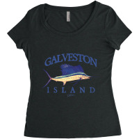 Jcombs Galveston Island, Tx, Vintage Sailfish T Sh Women's Triblend Scoop T-shirt | Artistshot