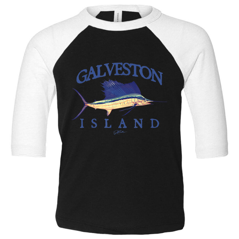 Jcombs Galveston Island, Tx, Vintage Sailfish T Sh Toddler 3/4 Sleeve Tee by hausch | Artistshot