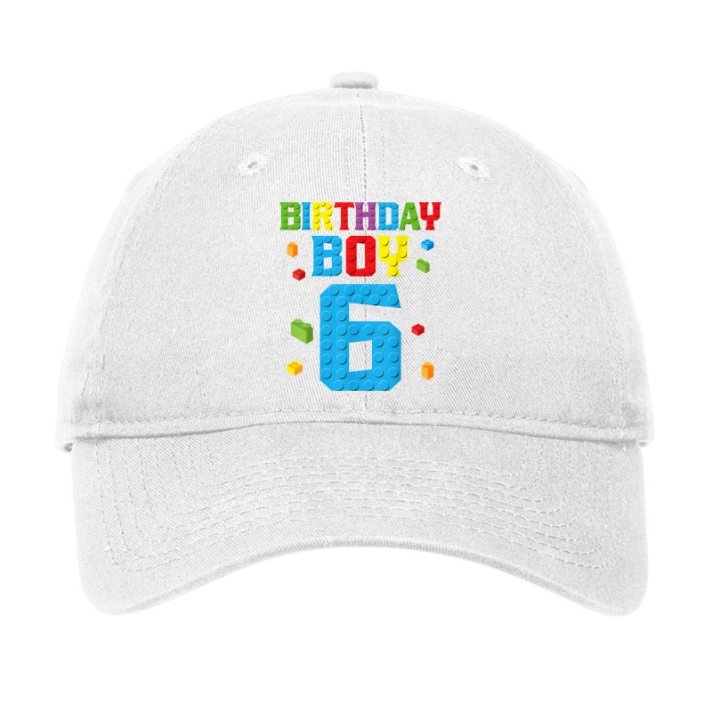 Master Builder 6th Birthday Boy 6 Six Year Buildin Adjustable Cap by djeke | Artistshot