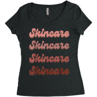 Skincare Skin Specialist Skin Esthetician Retro Sk Women's Triblend Scoop T-shirt | Artistshot