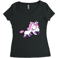 Angry Unicorn Women's Triblend Scoop T-shirt | Artistshot