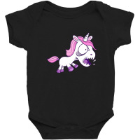 Angry Unicorn Baby Bodysuit | Artistshot