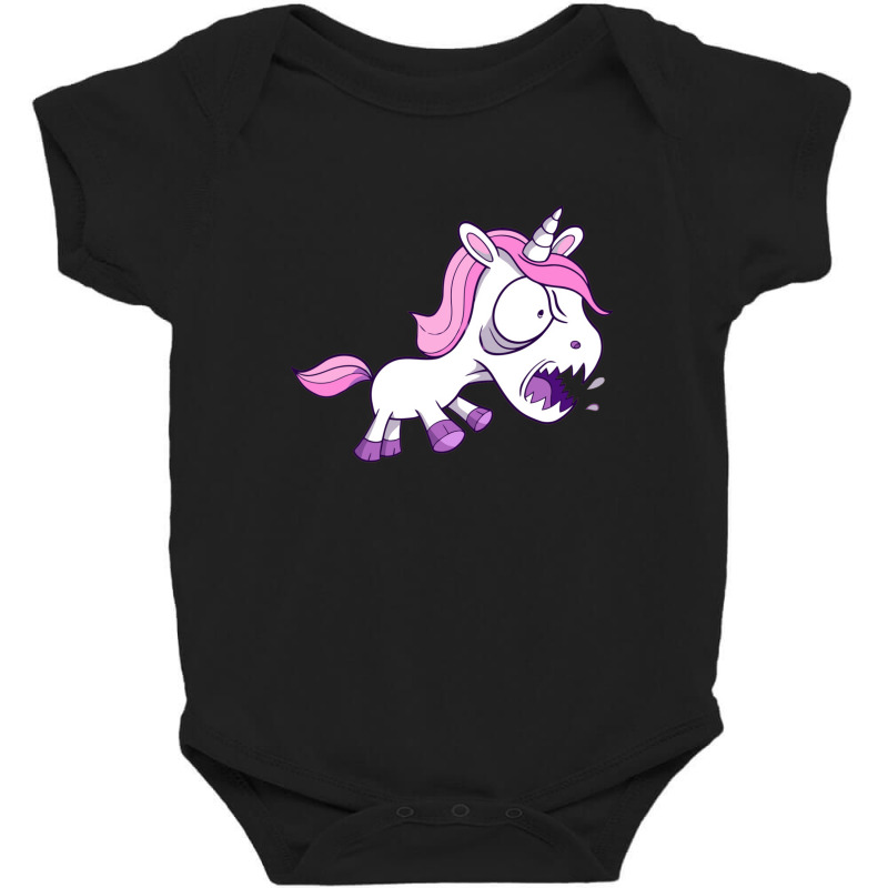 Angry Unicorn Baby Bodysuit by Charlottet100 | Artistshot