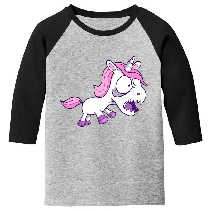 Angry Unicorn Youth 3/4 Sleeve by Charlottet100 | Artistshot