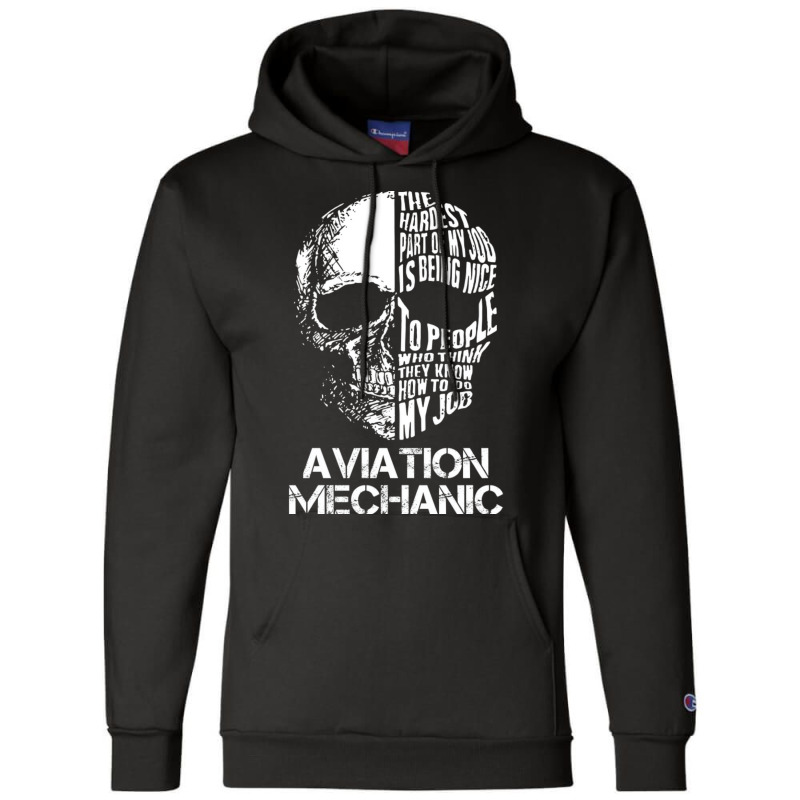 Aviation Mechanic Nature Champion Hoodie | Artistshot