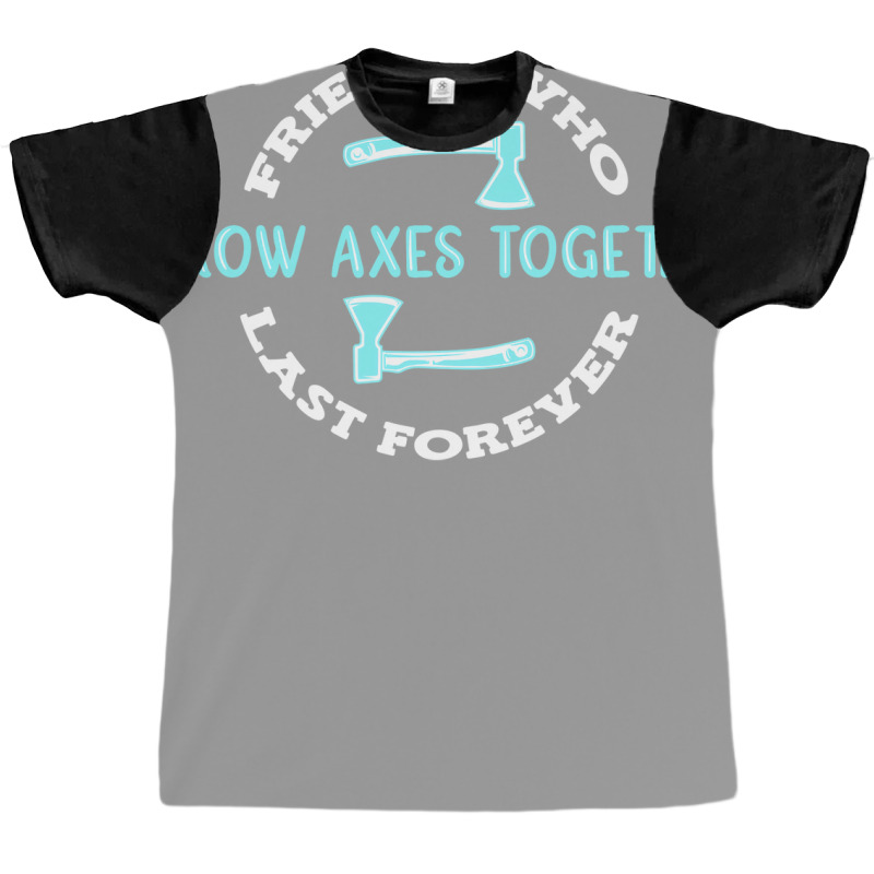 Axe Throwing Friends Nostalgia Graphic T-shirt | Artistshot