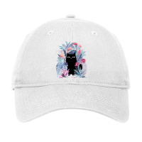 Popoki (pastel Black Velvet) Adjustable Cap | Artistshot